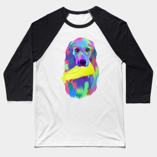 colorful dog rainbow Baseball T-Shirt